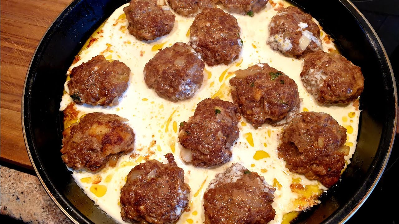 Qofte Traditcionale me hargj ,shija fenomenale 👌,Hackbälchen soße, sehr lecker, Albanische Essen