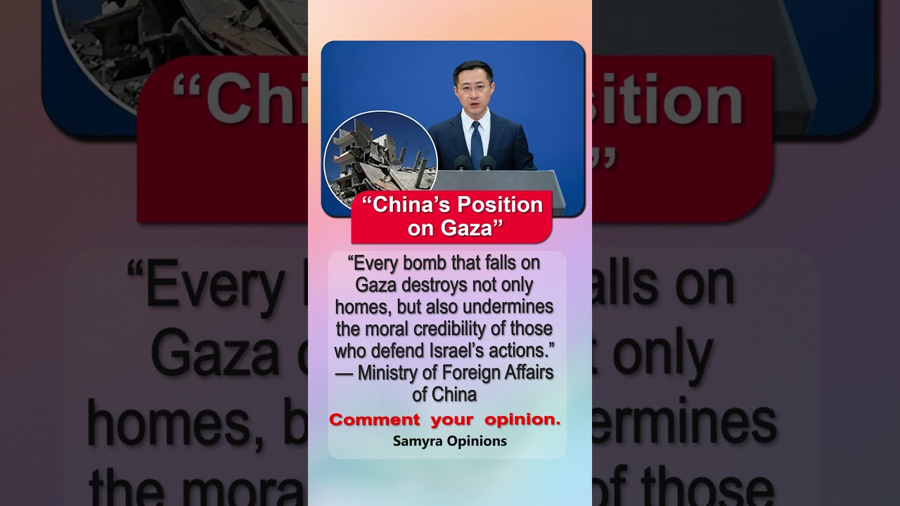 &ldquo;China&rsquo;s Explosive Gaza Statement Sparks Global Debate Over Israel War&rdquo; #trendingnow