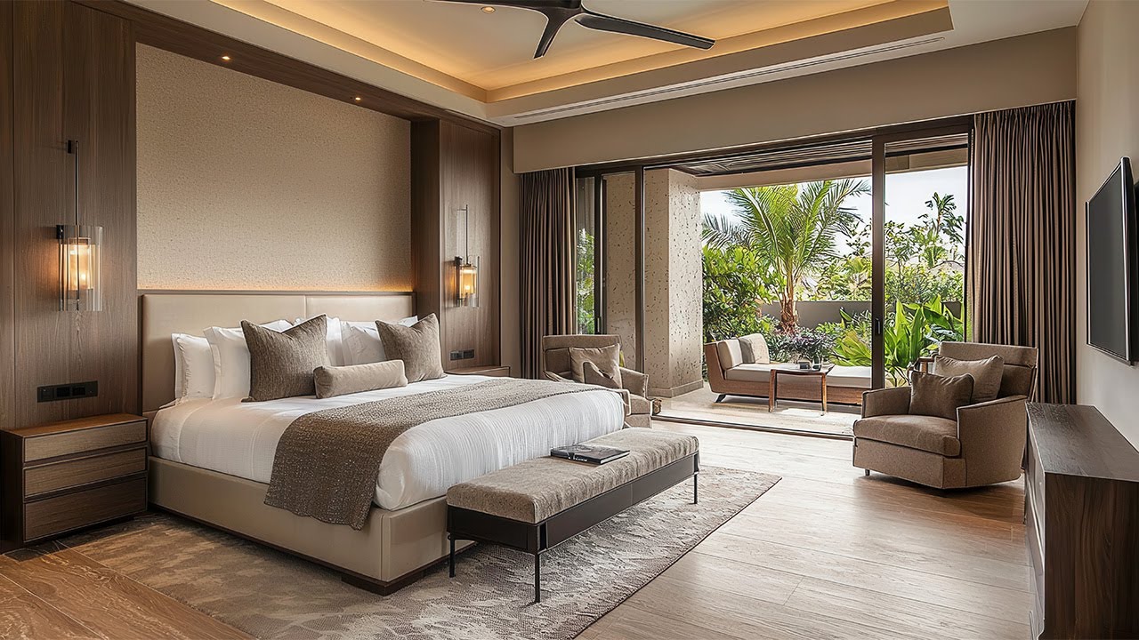 Elegant Luxury Master Bedroom Interiors with Minimal Decor for Modern Home Design