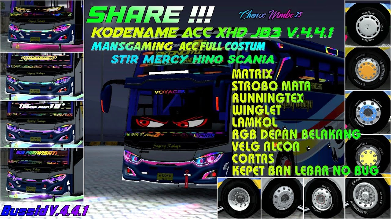 SHARE ‼️ KODENAME ACC XHD JB3 V.4.4.1 @MANS_GAMING22 FULL  ACC RUNTEX MATRIX MATA GERAK RGB LAMKOL 