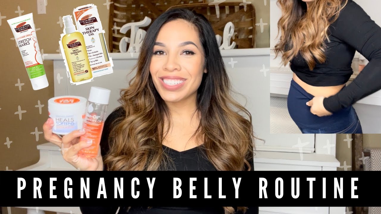 Pregnant Belly Routine to Prevent Stretch Marks + Bump Update