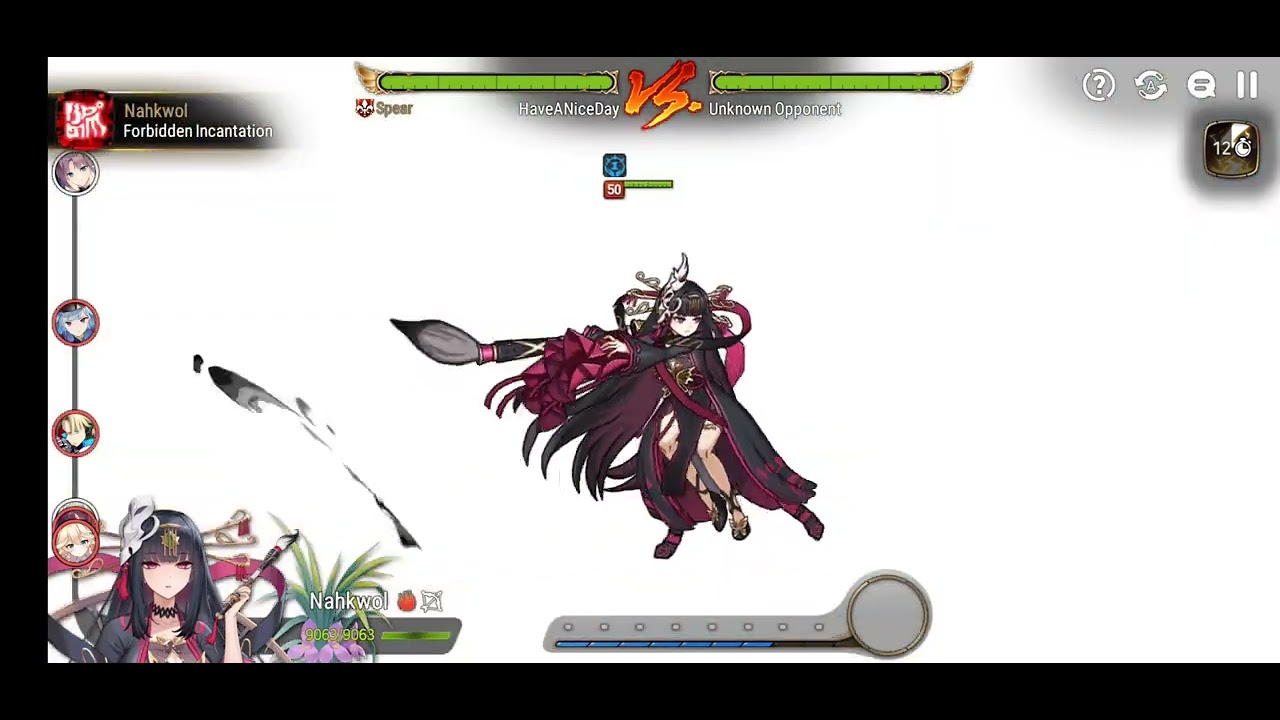 Epic Seven arena. Nahkwol showcase with soul burn against Summer Luluca & Angel of light