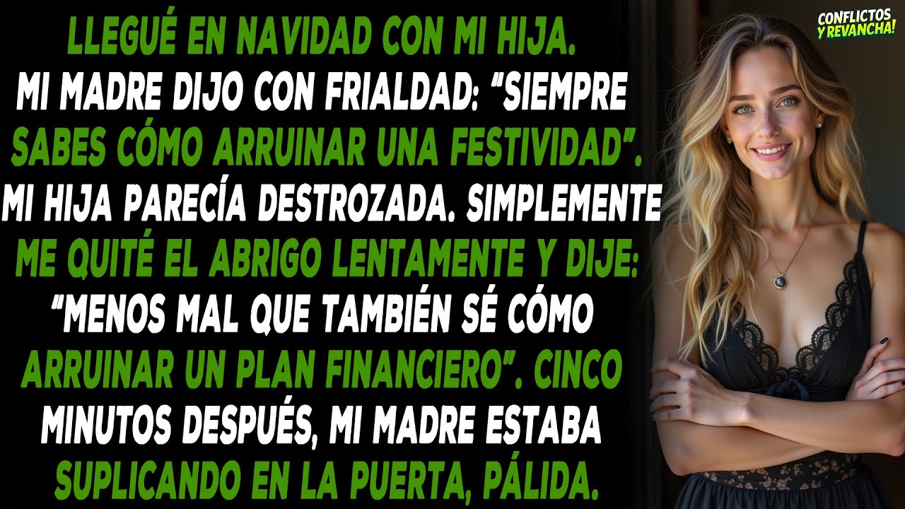 Llegué en Navidad con mi hija. Mi madre dijo con frialdad: “Siempre sabes cómo arruinar una...