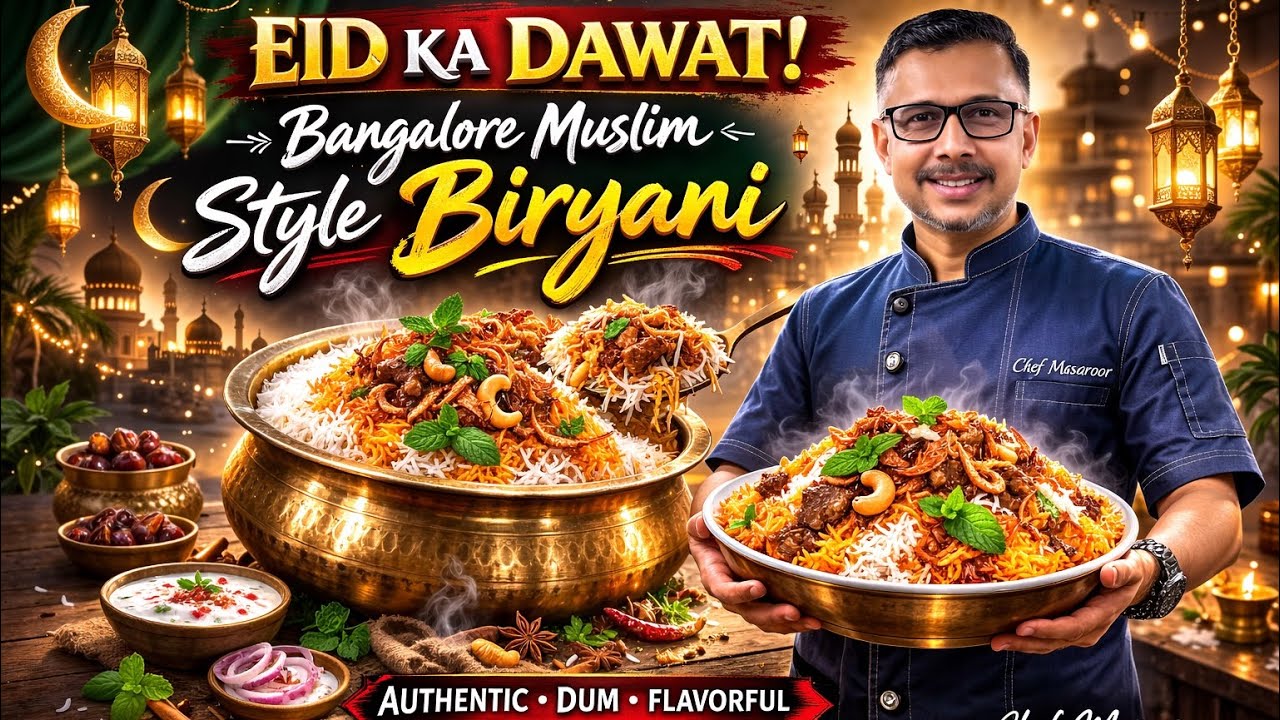Bengaluru Eid spl Mutton Dum Biryani  l Muslim Style Mutton Biryani | Authentic Mutton Dum Biryani 