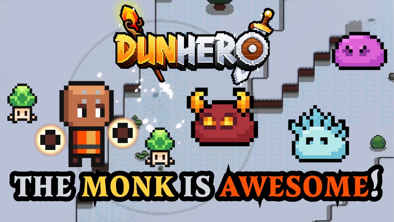 🤜DunHero: Monk Gameplay - Only Fists! | A Chaotic Action Roguelite🤛