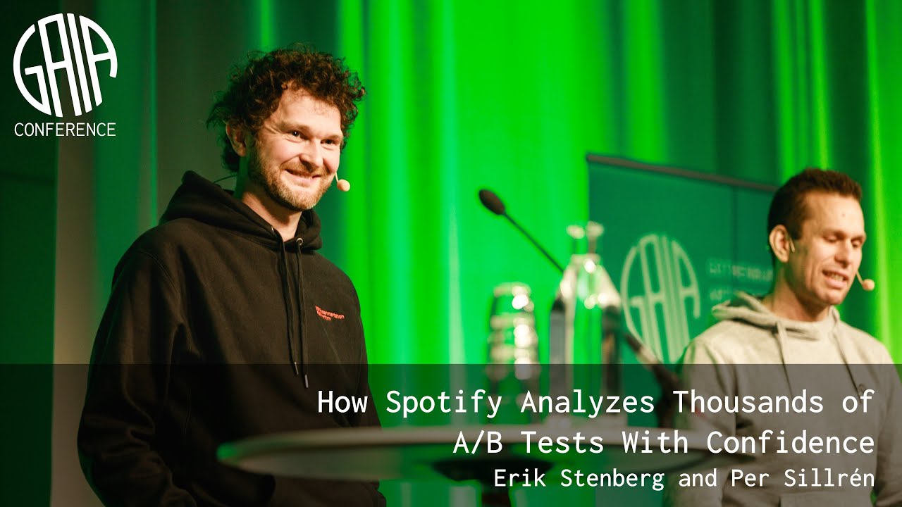How Spotify Analyzes Thousands of A/B Tests With Confidence by Erik Stenberg and Per Sillrén