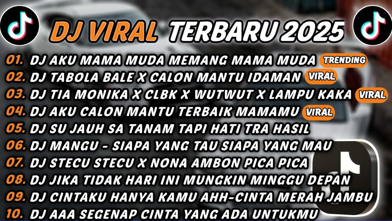DJ TIKTOK TERBARU 2025 - DJ AKU MAMA MUDA MEMANG MAMA MUDA🎵DJ TABOLA BALE X CALON MANTU IDAMAN🎵