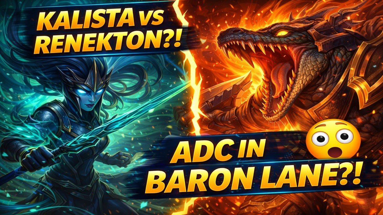 Playing Kalista Into Renekton on Baron Lane… What Happens? 😳 | Wild Rift (Arctic Arrow)