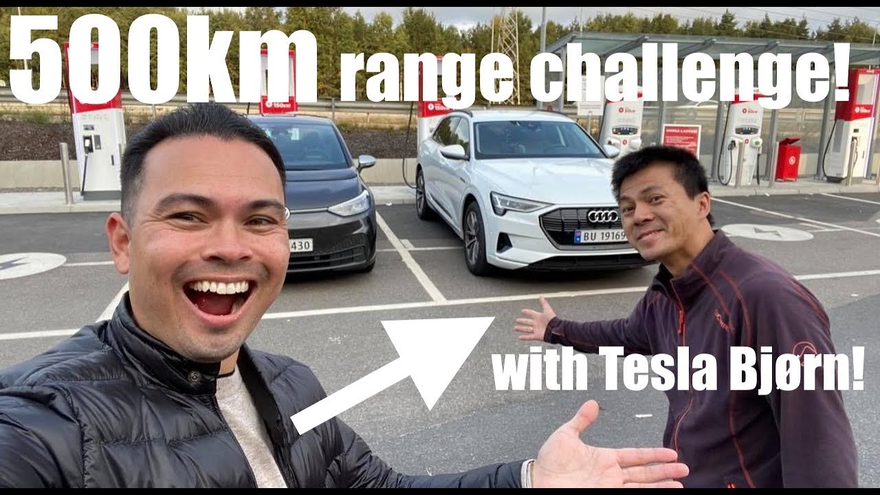 Range Challenge между Audi E-Tron 55 и Volkswagen ID.3 при участии @bjornnyland