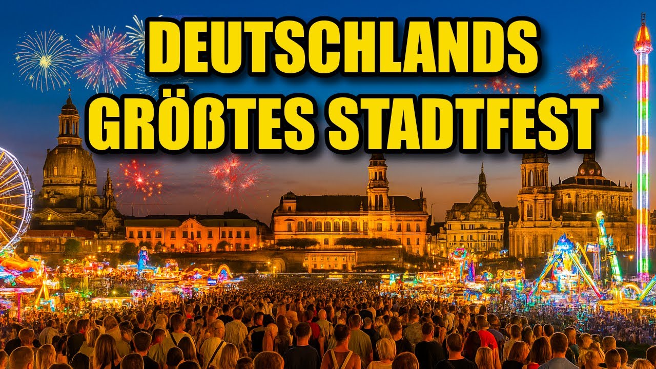 💥GR&Ouml;SSTES Stadtfest Deutschlands &ndash; DRESDEN tanzt & FEUERWERK!