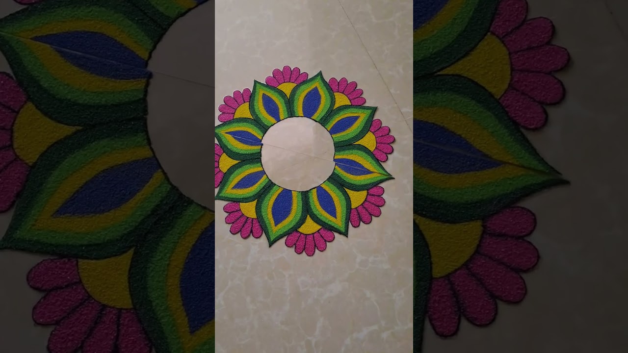 Adjustable reusable readymade rangoli designs 