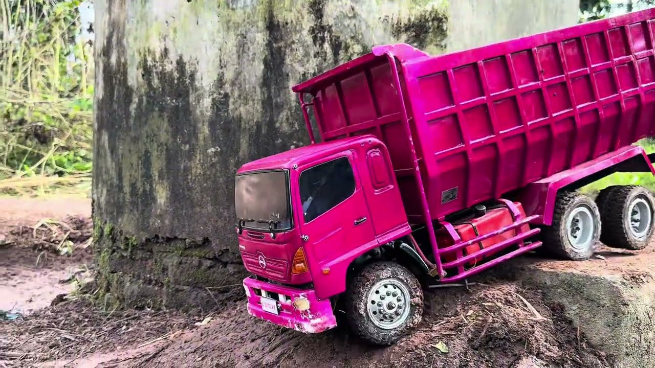 RC JR || Dump Truk 500 fuso220Ps Trinton OFFROAD  Extream Muatan batu split