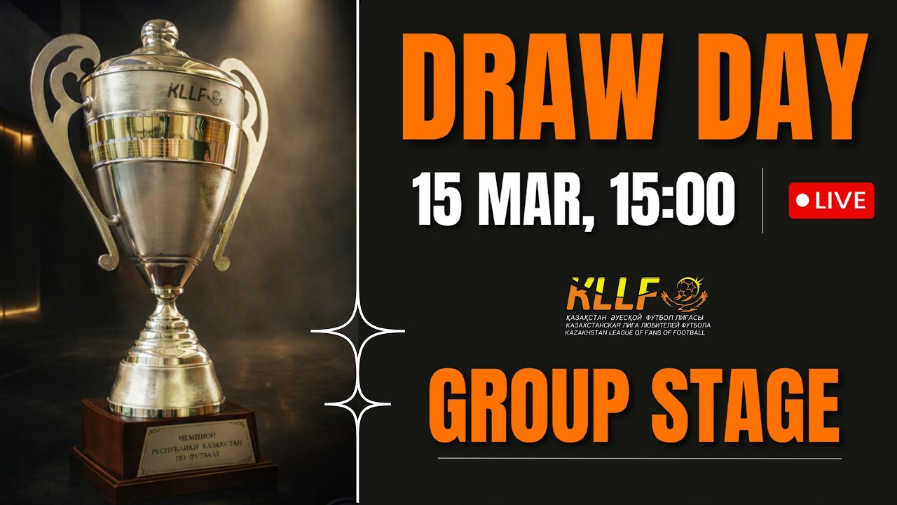 DRAW DAY 🏆⚔️ , LIVE 15:00 🖥