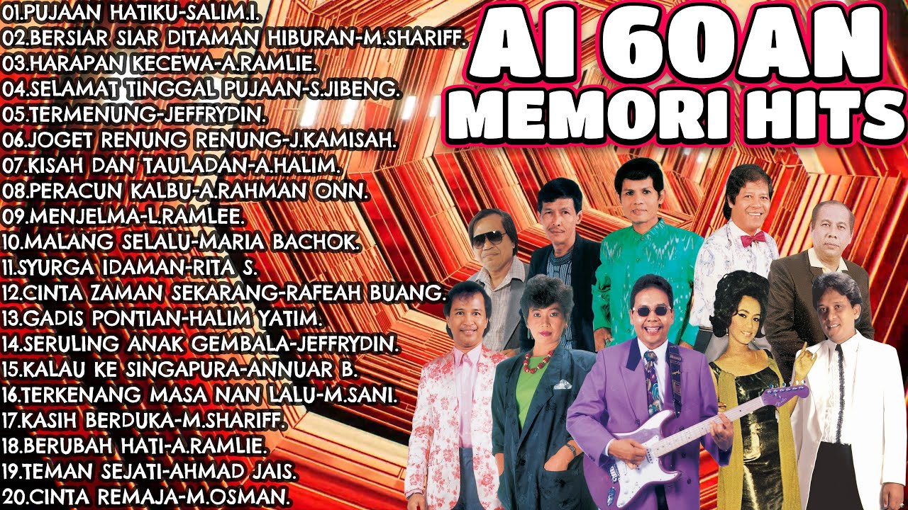 FULL AI 60AN+LIRIK MEMORI HITS 60AN POP YEH YEH 60AN #ai #60an #popyehyeh @pusatmuzikalmutiara