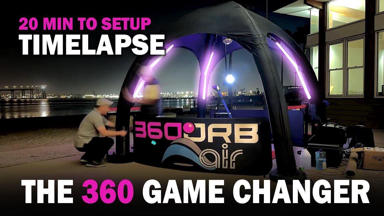 20 Min to Set Up the Full Enclosure 360 ORB AIR Booth - Timelapse