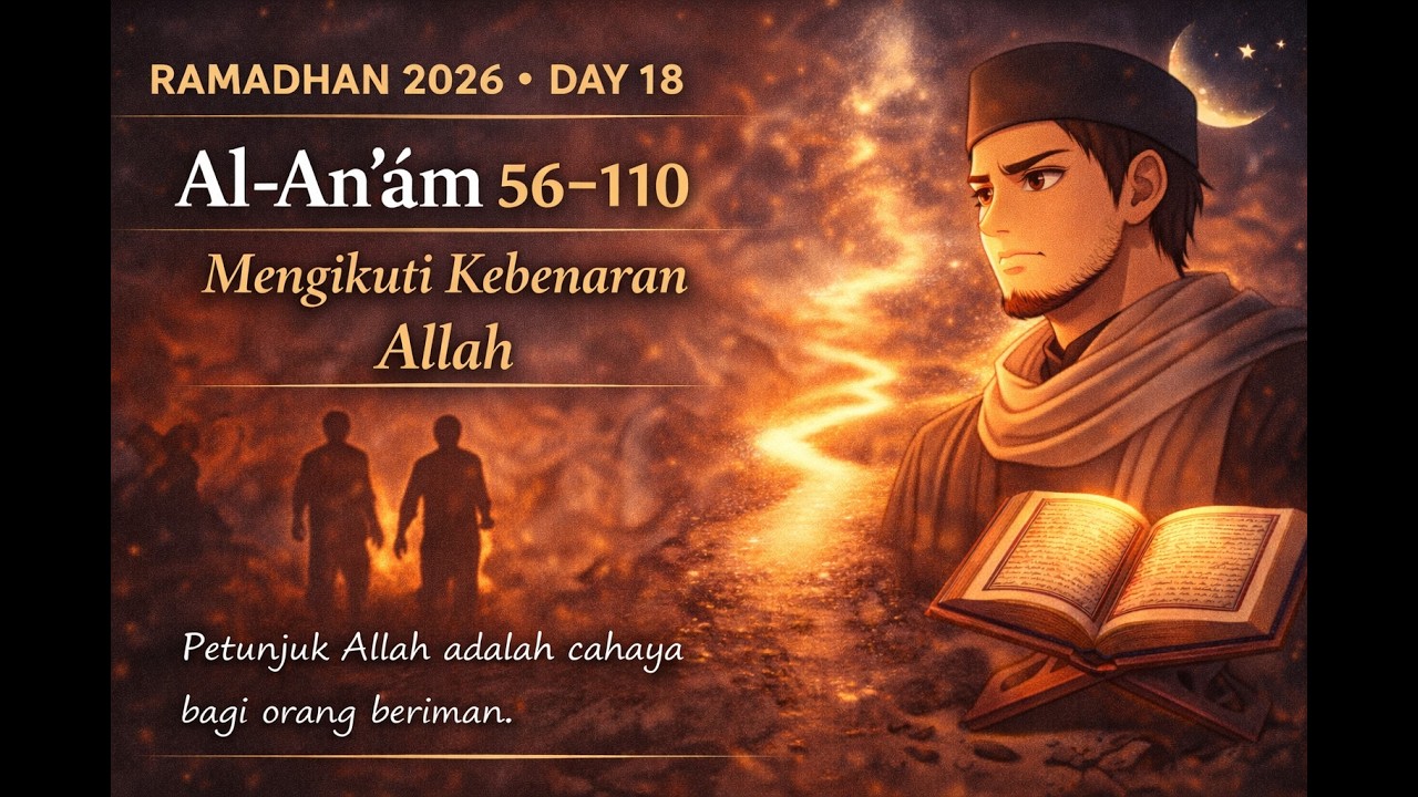 Ramadhan 2026 – Day 18 | Al-An'am 56–110 | Mengikuti Kebenaran Allah