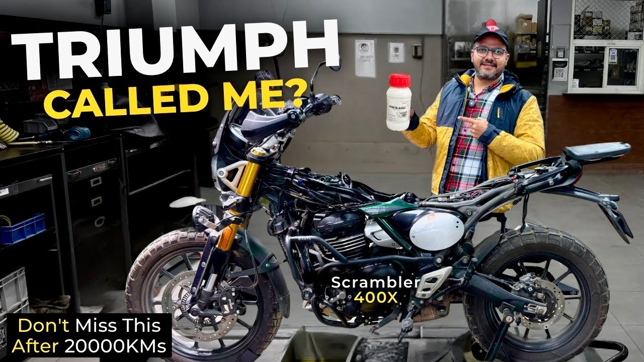 When Triumph Called For Very Important Maintenance Work For Scrambler 400 X