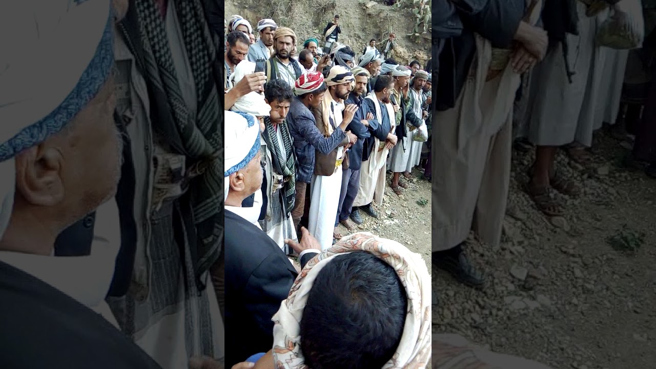 مشايخ وءاعيان محافظه إب مديريه الرضمه يدخلون وساطه لحل النزاعات بين بني الحاج وبني جارالله