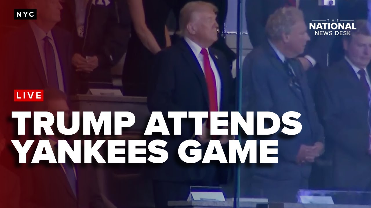 President Donald Trump attends a game at Yankee Stadium on the anniversary of 9/11
