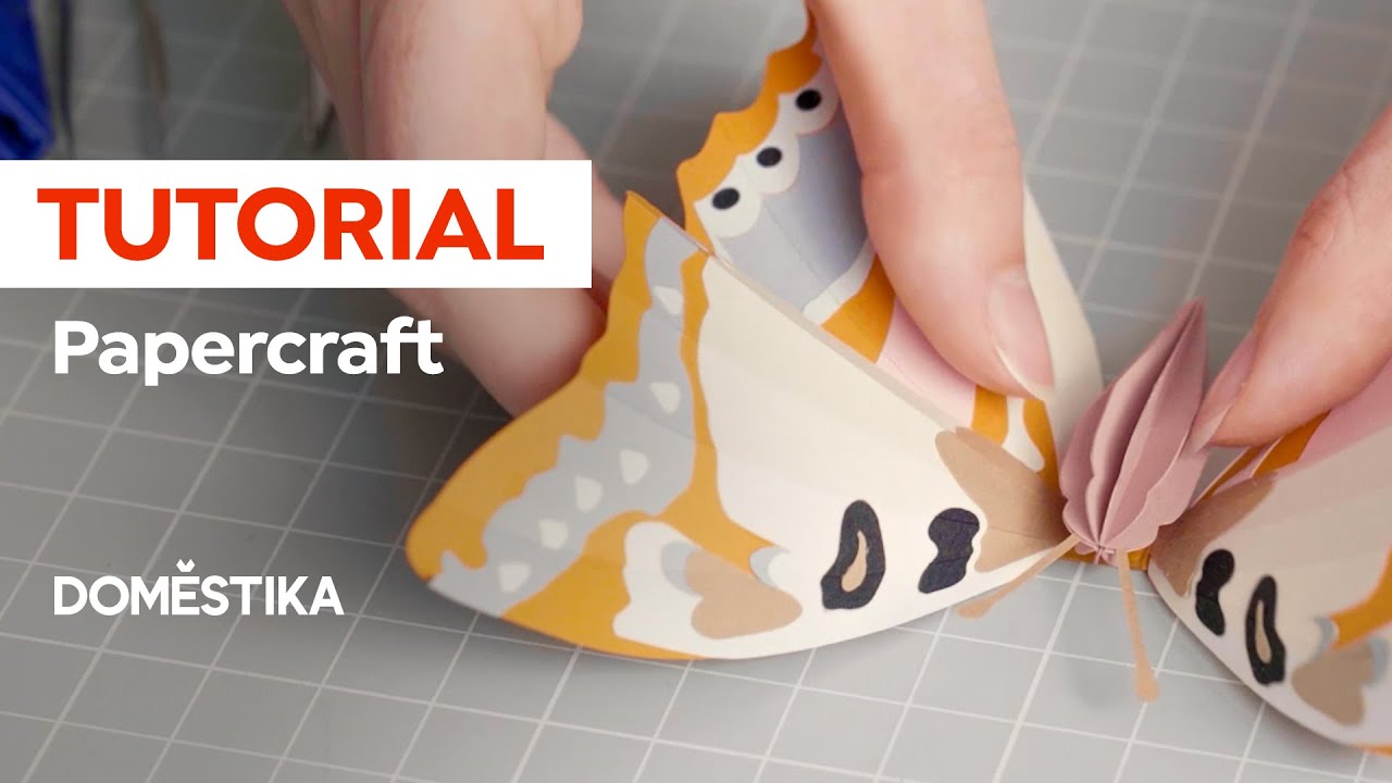 CRAFT TUTORIAL: 3D Paper Cut out Butterfly - Easy DIY Origami - Sarah Matthews | Domestika English