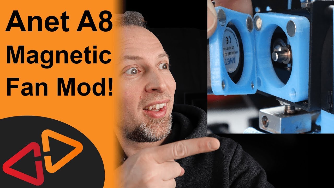 Anet A8 upgrades - Magnetic extruder fan mod