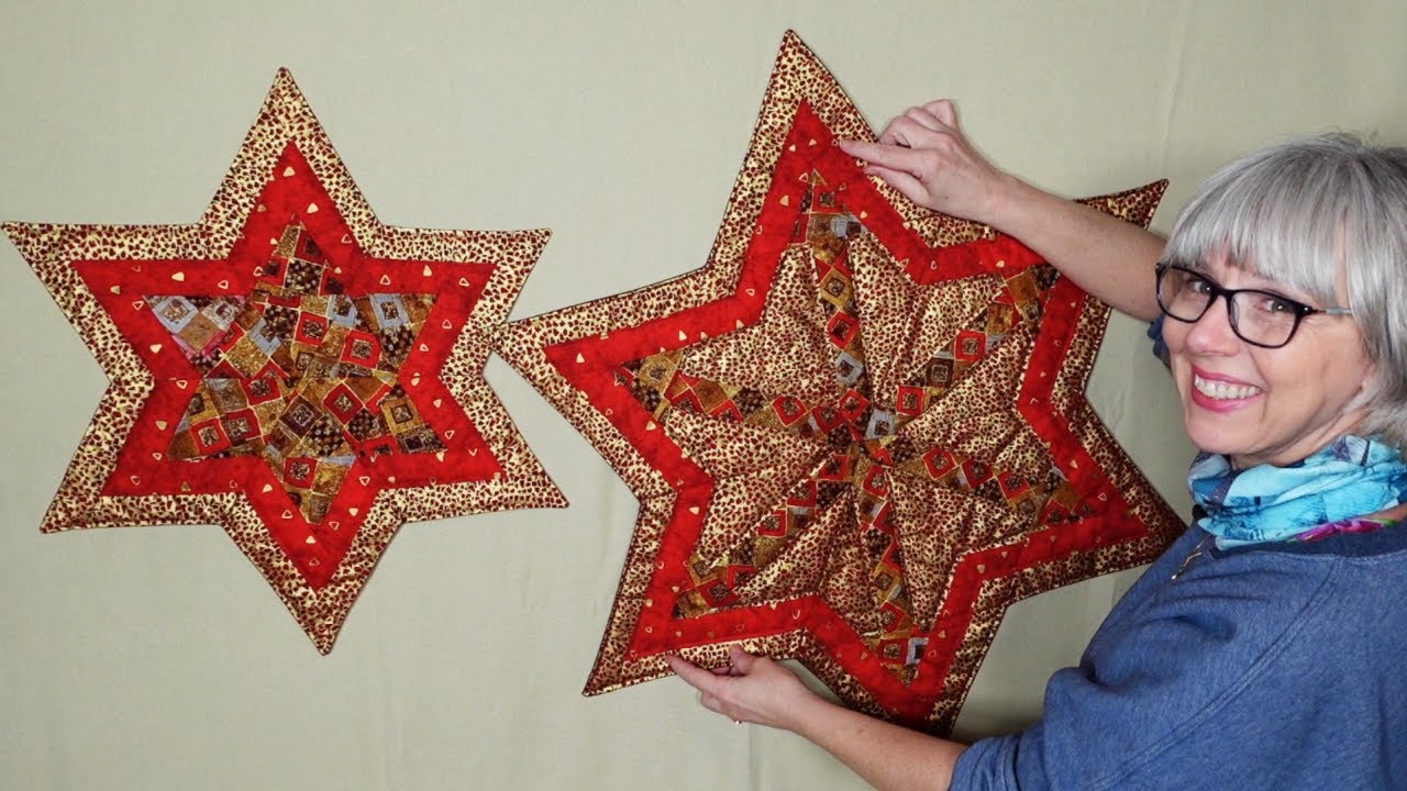 Costurar o seu próprio patchwork estrela para o Natal