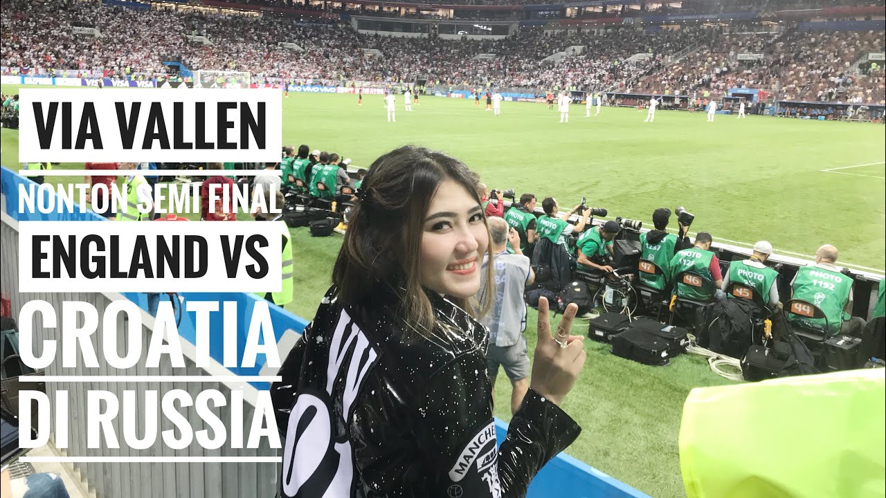 Via Vallen Nonton semi final PIALA DUNIA di Russia #vLog