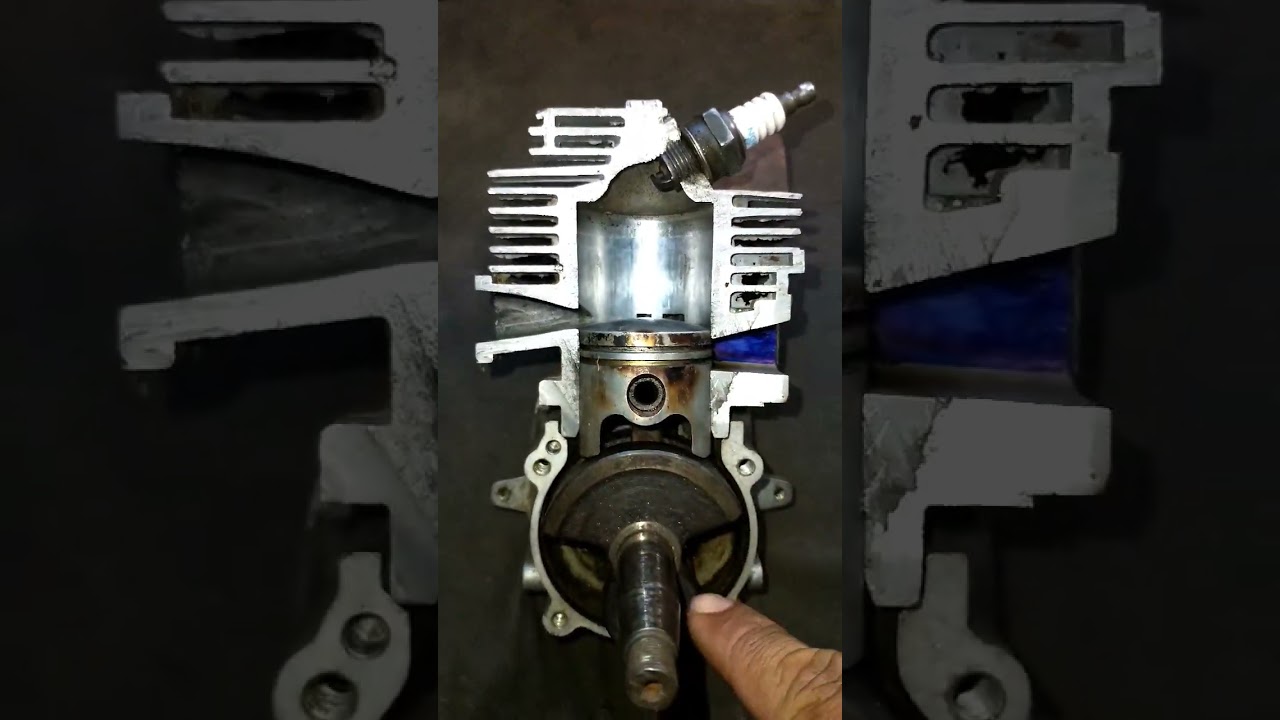 Como funciona motor 2 tempos