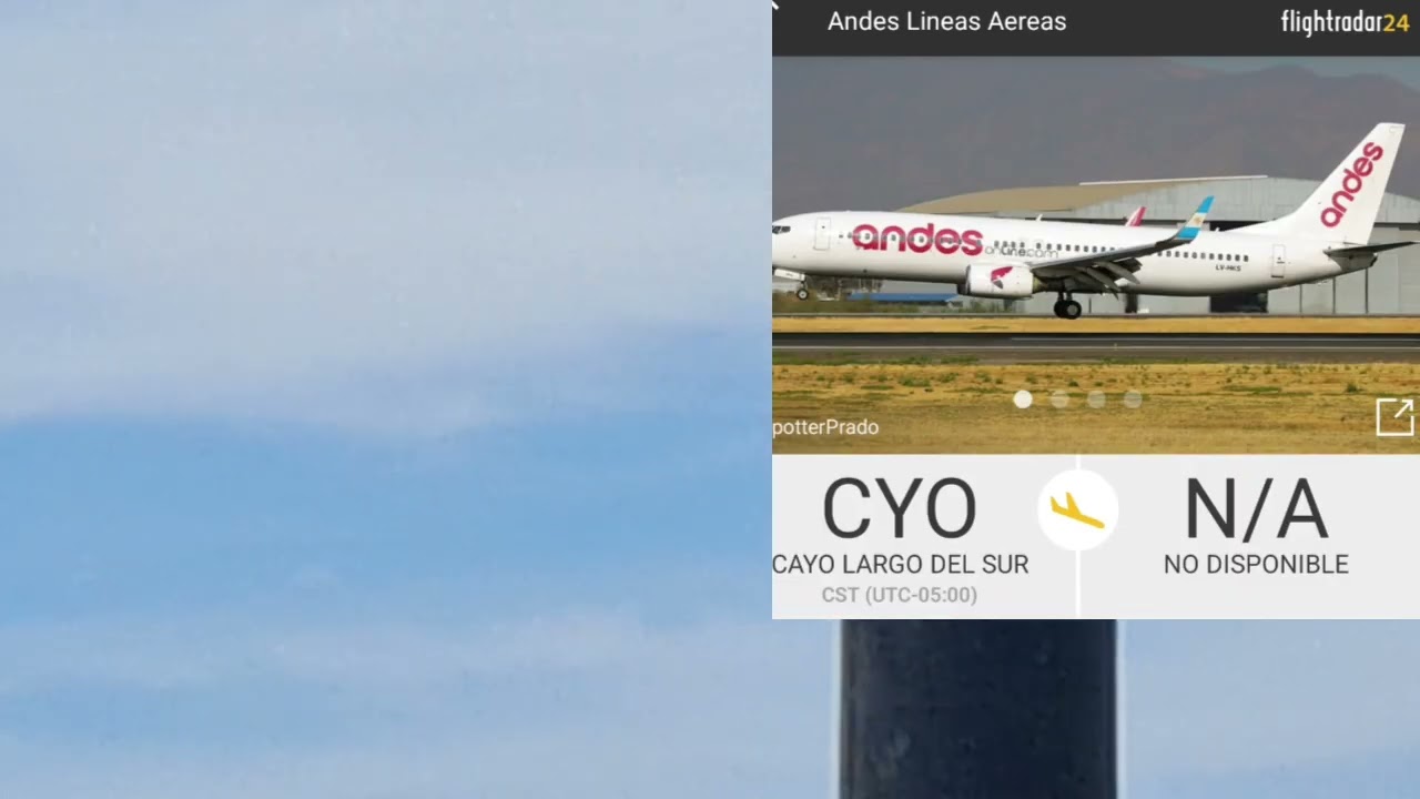 Aterrizaje de aviones de enero 