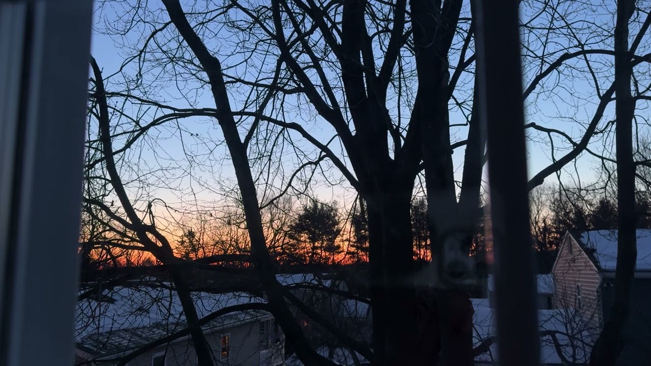 Write with me - winter sunrise - 57 mins