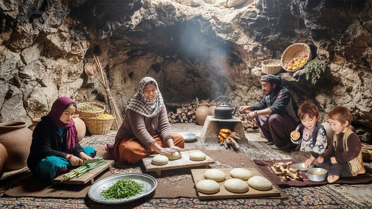 What is Real Life in a Cave Like? (With Ashak Cooking) 🍲🏔️