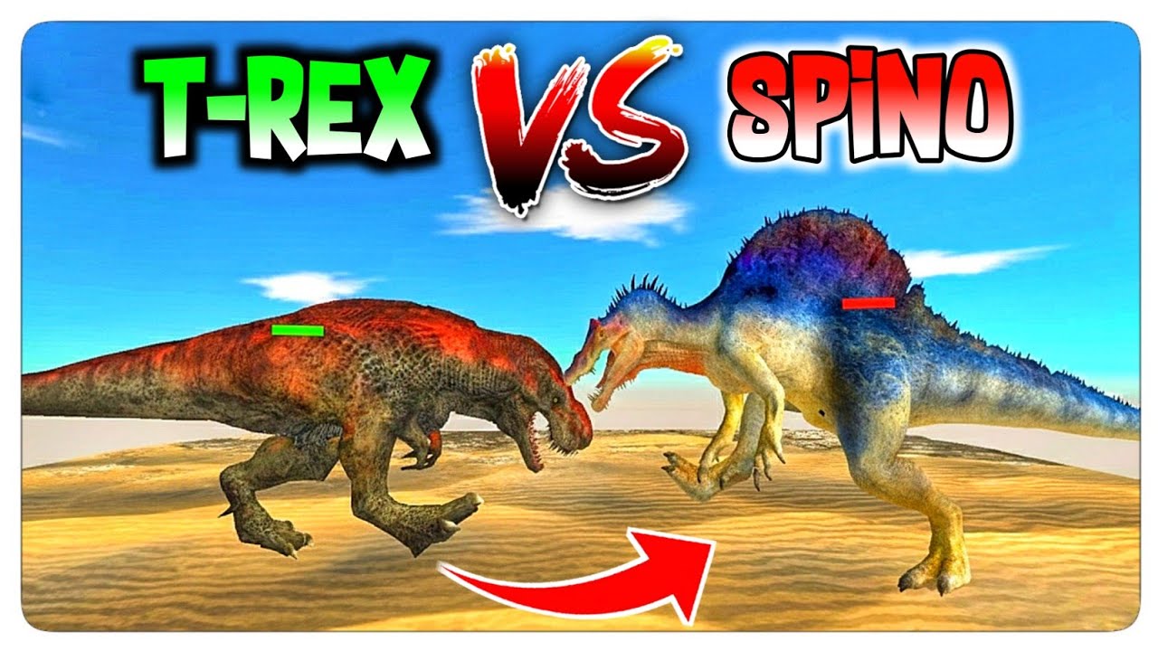 10 SPINOSAURUS vs 10 T-REX… el FINAL lo cambió TODO | Animal Revolt Battle Simulator 