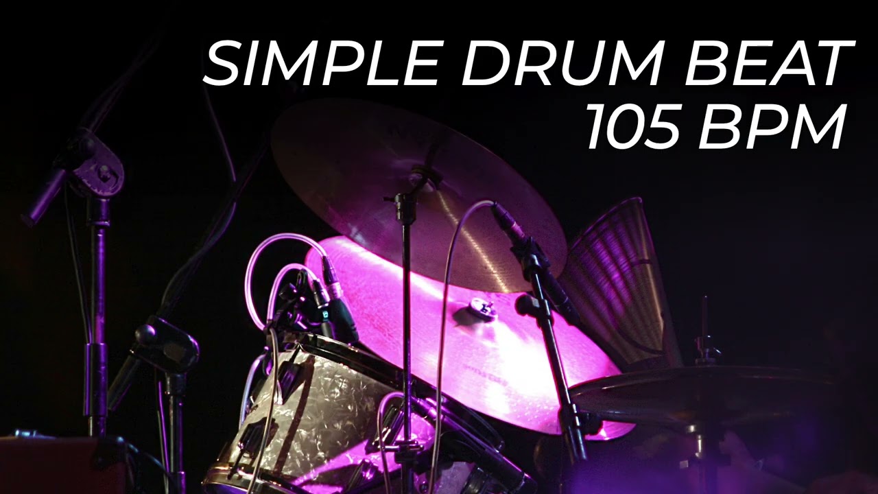 Simple 105 BPM Drum Beat – Play Along!