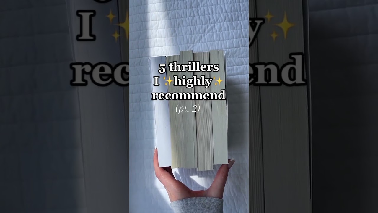 5 Must Read Thriller Books 📚🔖#bookrecommendations #booksuggestions #bookstoread #booktok
