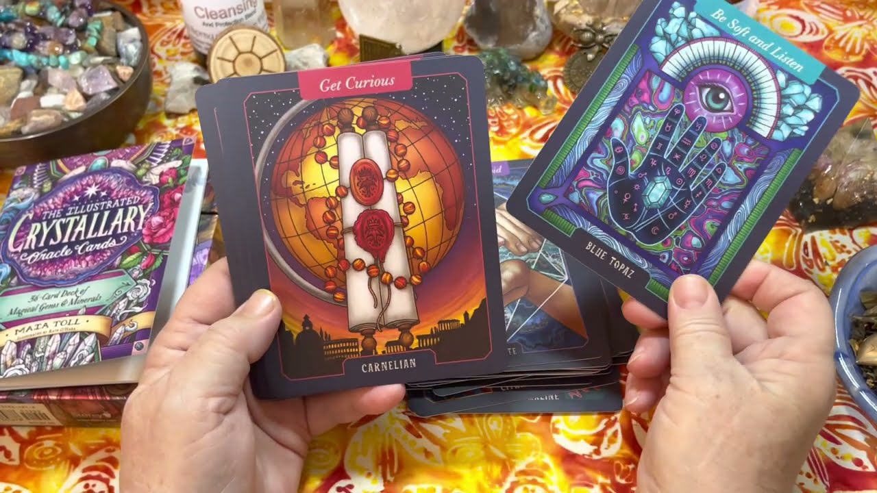 Take a Look at The Illustrated Crystallary Oracle Cards by Maia Toll 