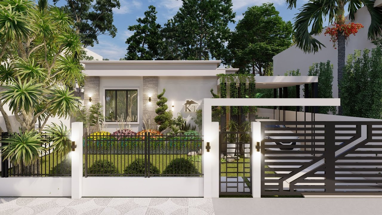 small house /simple house design 9mx9m/ 2 bedrooms [model0085]