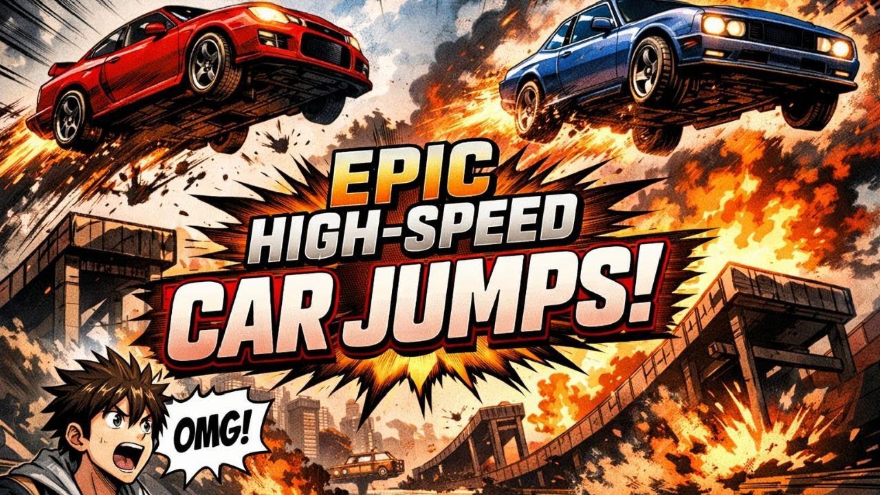 Epic High-Speed Car Jumps [ BeamNG.Drive ]