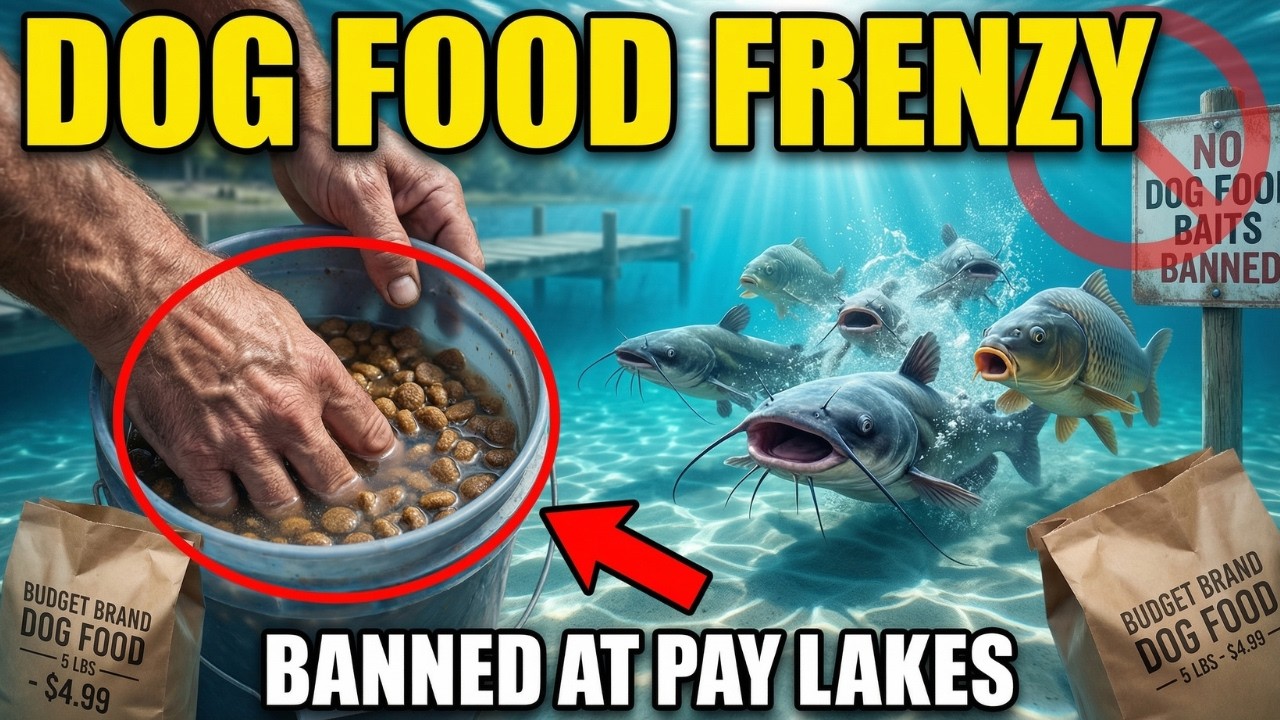 Soak Cheap Dog Food Like This — Creates a Feeding Frenzy (Banned at Pay Lakes)