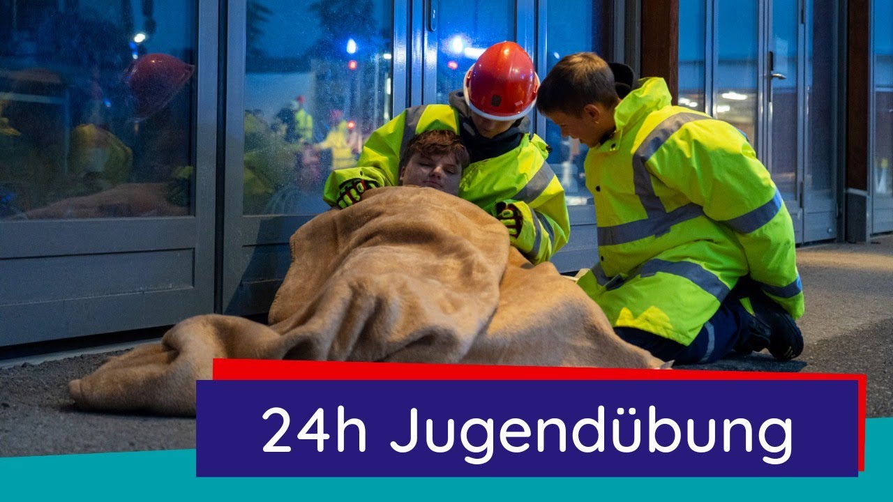 24h Übung -  von Jugendfeuerwehr, THW-Jugend und Jugendrotkreuz