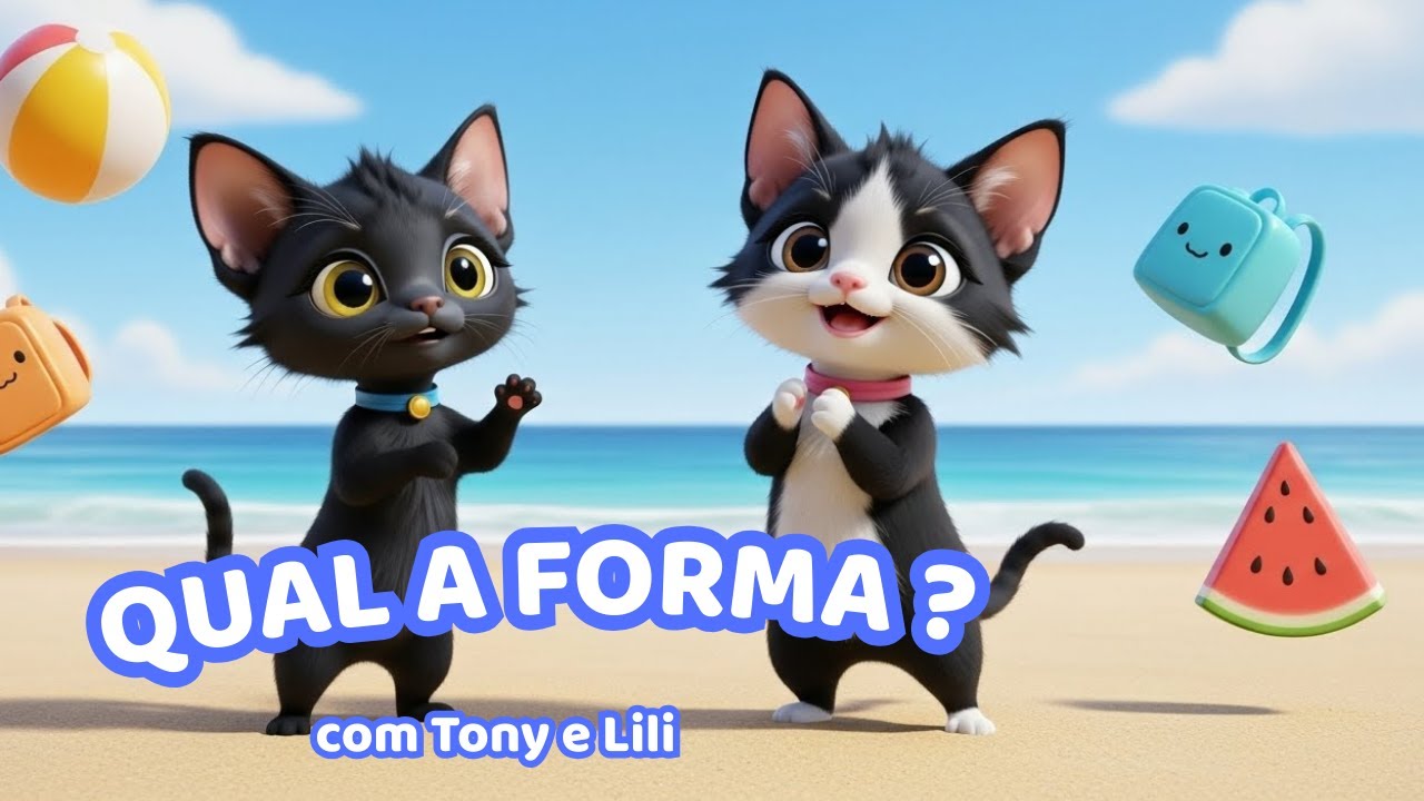 Aprenda as formas com Tony e Lili!!! 💛🐱