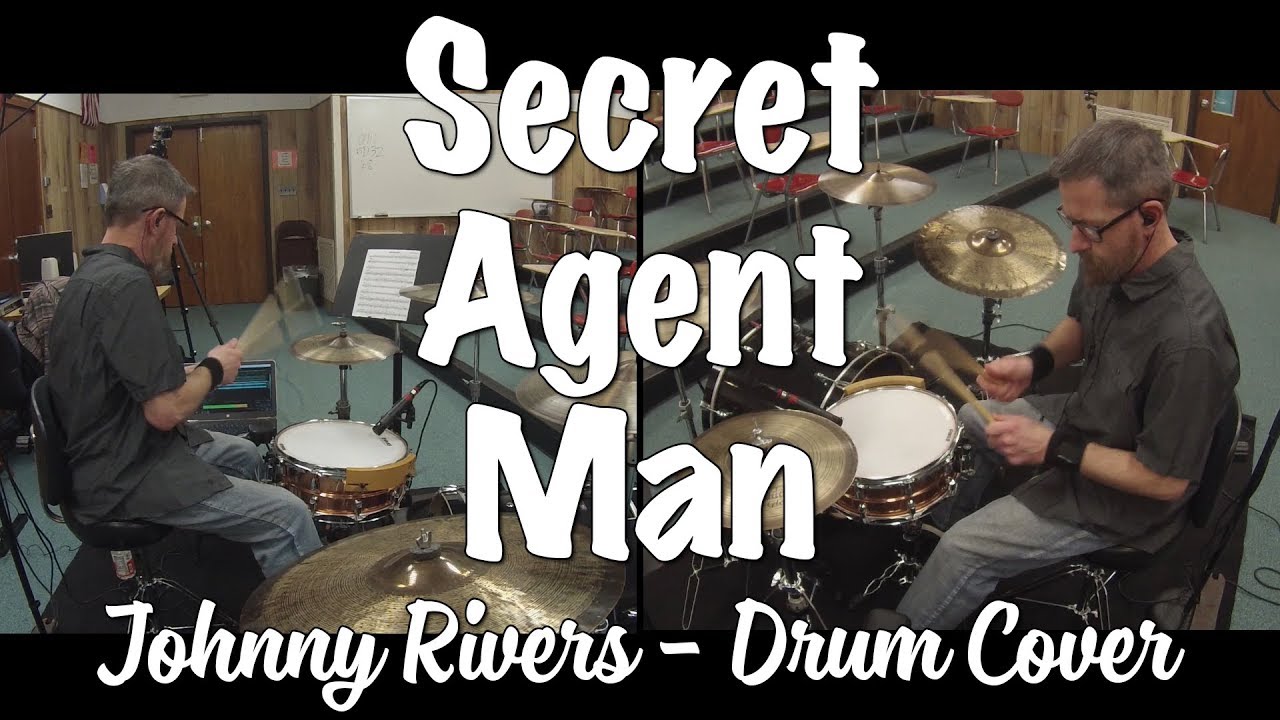 Secret Agent Man - Johnny Rivers Drum Cover