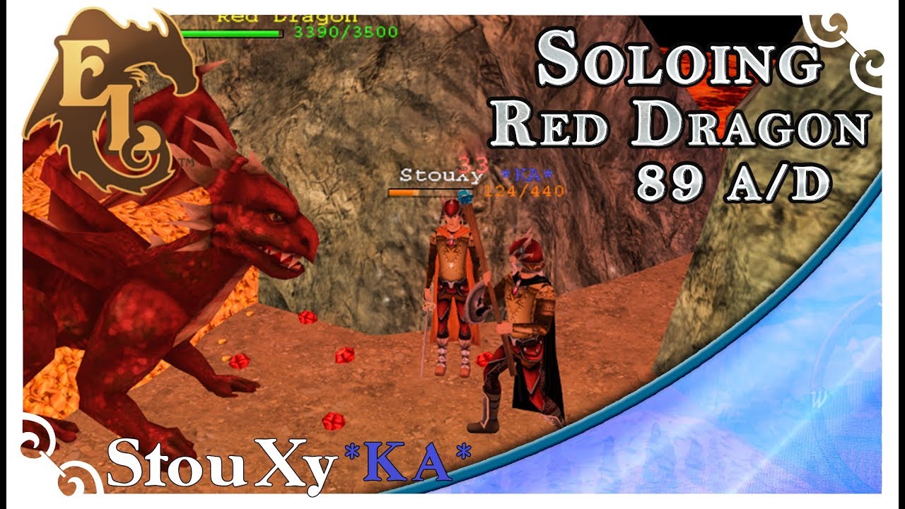 ETERNAL LANDS - Red Dragon killed by 89 a/d