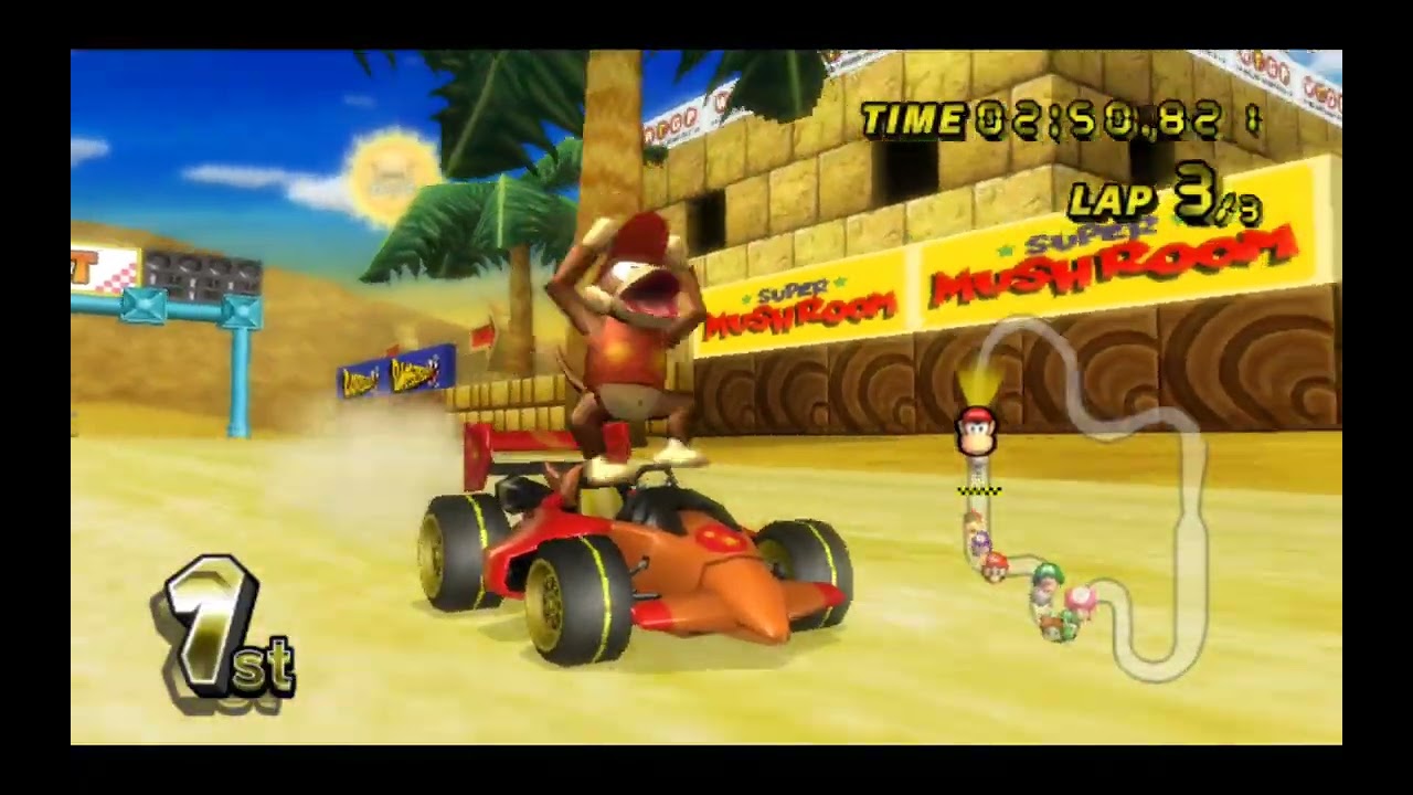 Mario Kart Wii Gameplay ( Diddy Kong)