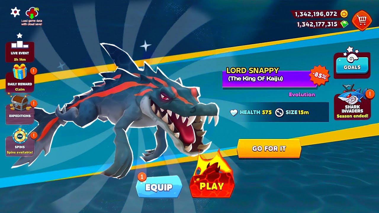 GIANT TITAN LORD SNAPPY (CROCODILE) UNLOCKED AND KILL ALL SHARL - BIG SHARK | HUNGRY SHARK EVOLUTION