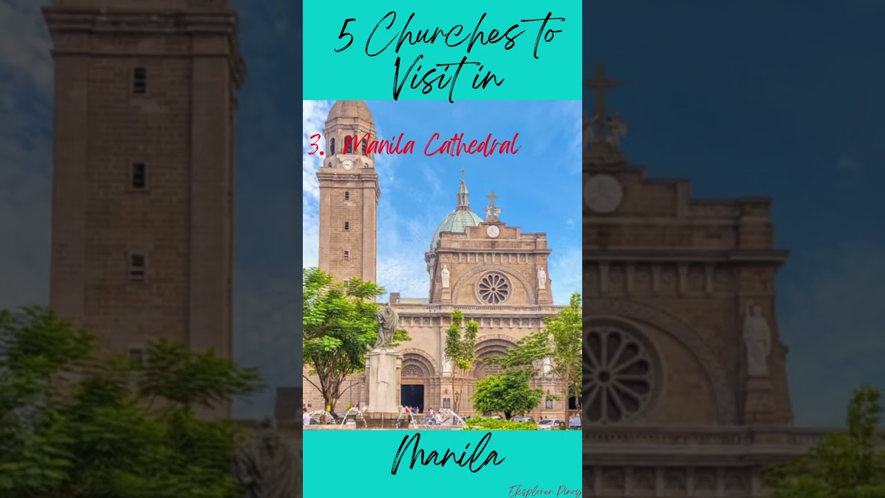 5 Churches to Visit in Manila #shorts #travel #philippines #tips #church