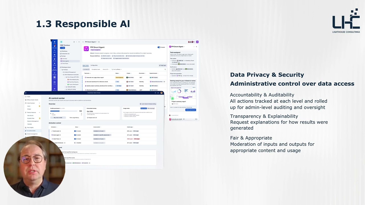 Responsible AI in Smartsheet: Security, Privacy & Best Practices| Lighthouse Consultings