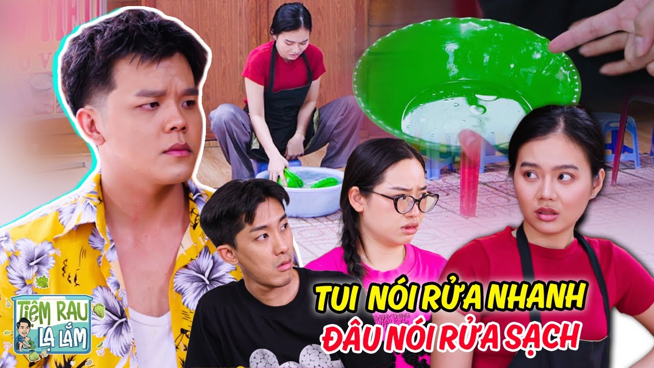 Rửa Chén Tốc Độ SIÊU NHANH, Nào Ngờ Chỉ TRÁNG NƯỚC Rồi Tái Sử Dụng !!! | Tloo Tiệm Rau Lạ Lắm #trll