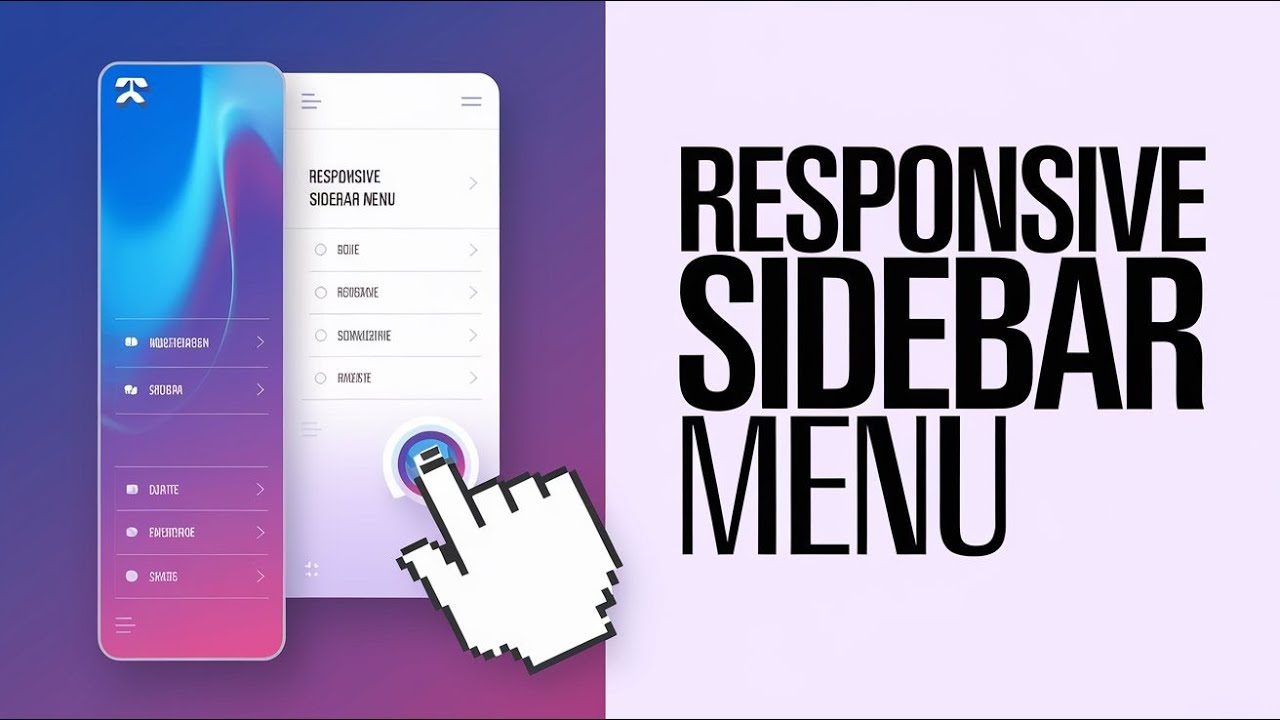 📌 How to Make a Responsive Sidebar Navigation Menu | HTML, CSS & JavaScript