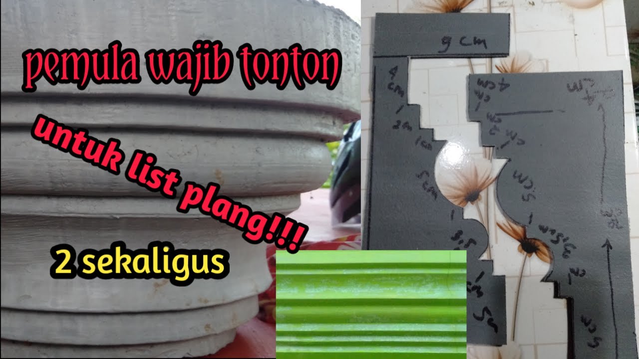 Tutorial membuat cetakan profil beton untuk list plang