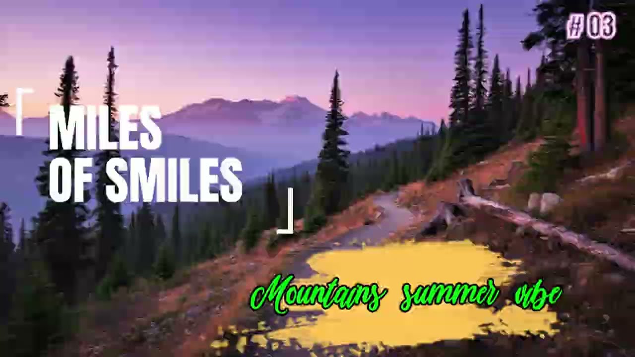 Mountain spring hike with relaxing music .Summer vibes 2025